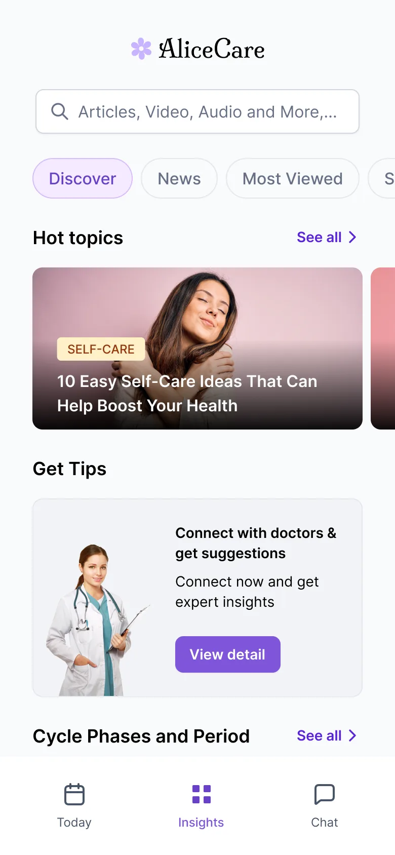 AliceCare — Content & care template