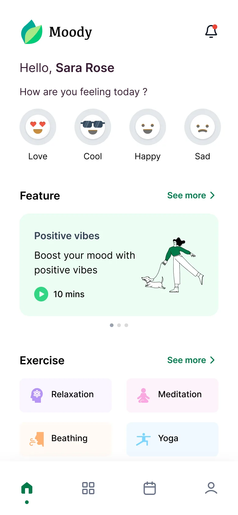 Moody — Health & wellness template