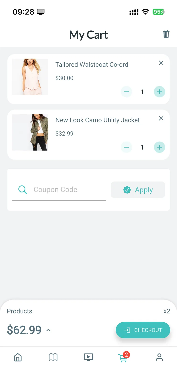 Fluxstore WooCommerce - Flutter E-commerce Full App — Cart & coupons