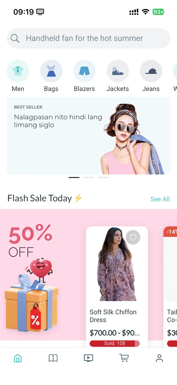 Fluxstore WooCommerce - Flutter E-commerce Full App — Home screen