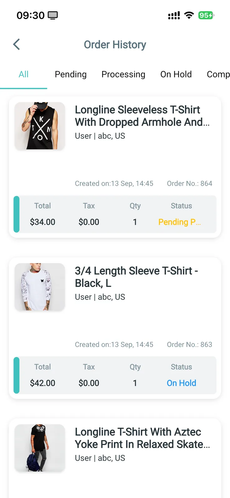 Fluxstore WooCommerce - Flutter E-commerce Full App — Order history