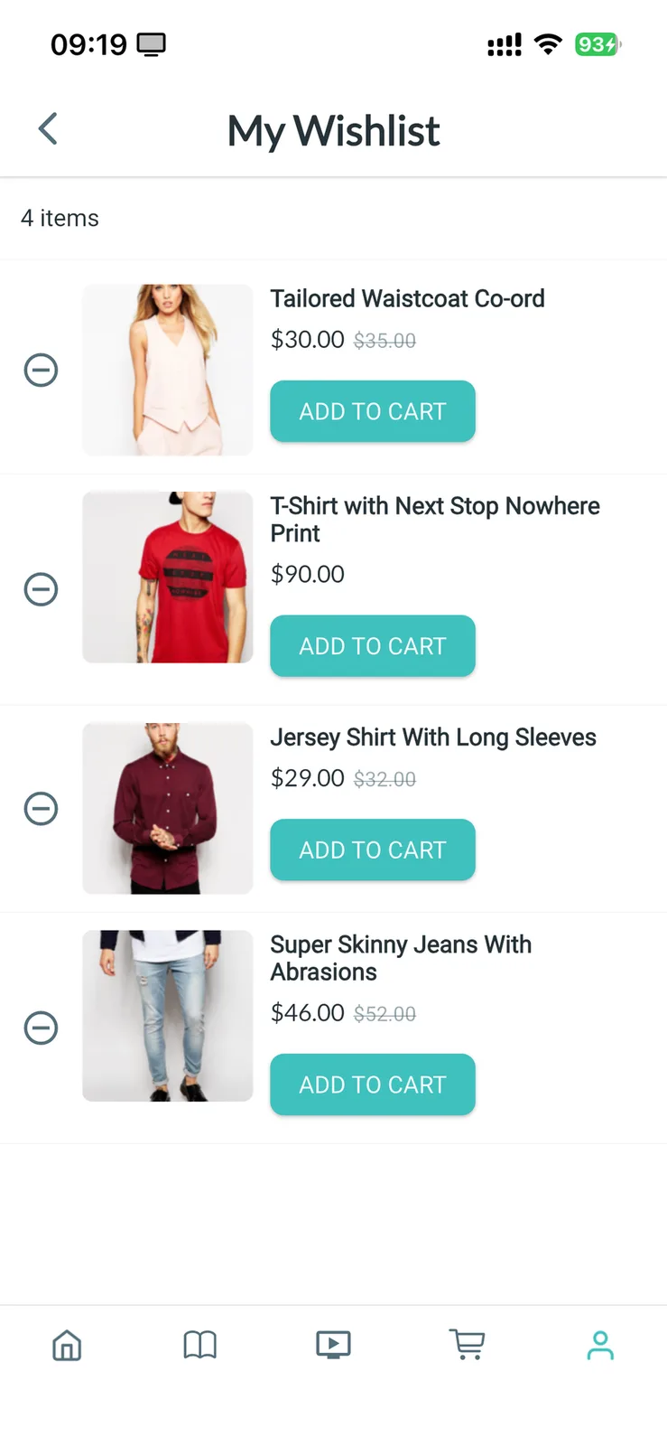 Fluxstore WooCommerce - Flutter E-commerce Full App — Wishlist